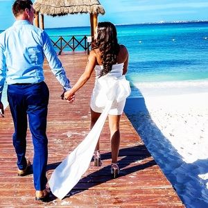 Bow You Away Strapless Dress